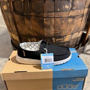 Hey Dude Wendy Youth Linen Black